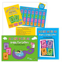 Learning Arabic Recourses (Set of 2 Coloring Books and Flash Card)