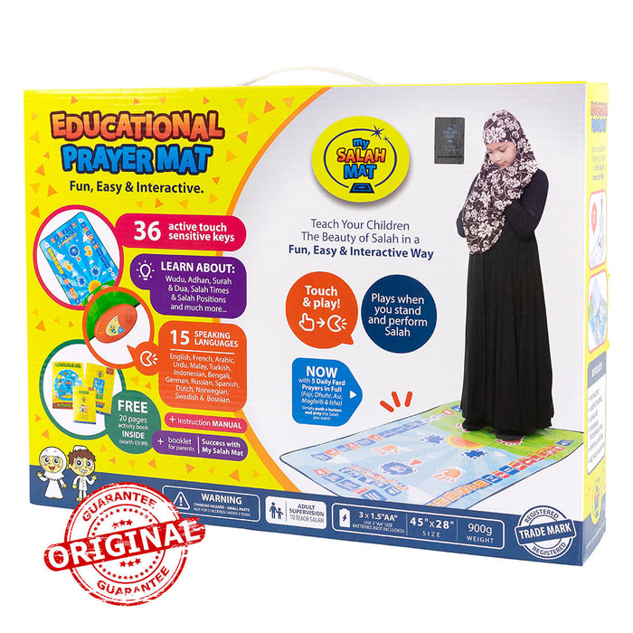 My Salah Mat - Educational Interactive Prayer Mat - 15 Different Languages (Returned item: Like New)
