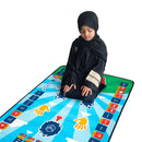 My Salah Mat for Kids – Smart Interactive Prayer Mat for Learning Salah, Surah, Wudu & Duas, 10 Languages, 25 Touch Keys (Blue)