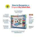 My Salah Mat for Kids – Smart Interactive Prayer Mat for Learning Salah, Surah, Wudu & Duas, 10 Languages, 25 Touch Keys (Blue)