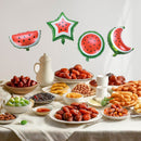 Watermelon Crescent Star Ramadan & Eid Foil Balloon (Pack of 4)