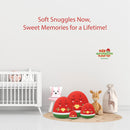 Watermelon Plushie: Adorable Soft Cuddly Pillow Muslim Fruit Doll (30cm)