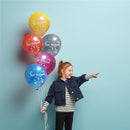 Eid Mubarak Latex Balloon (Assorted Metallic Colors, Pack of 100)