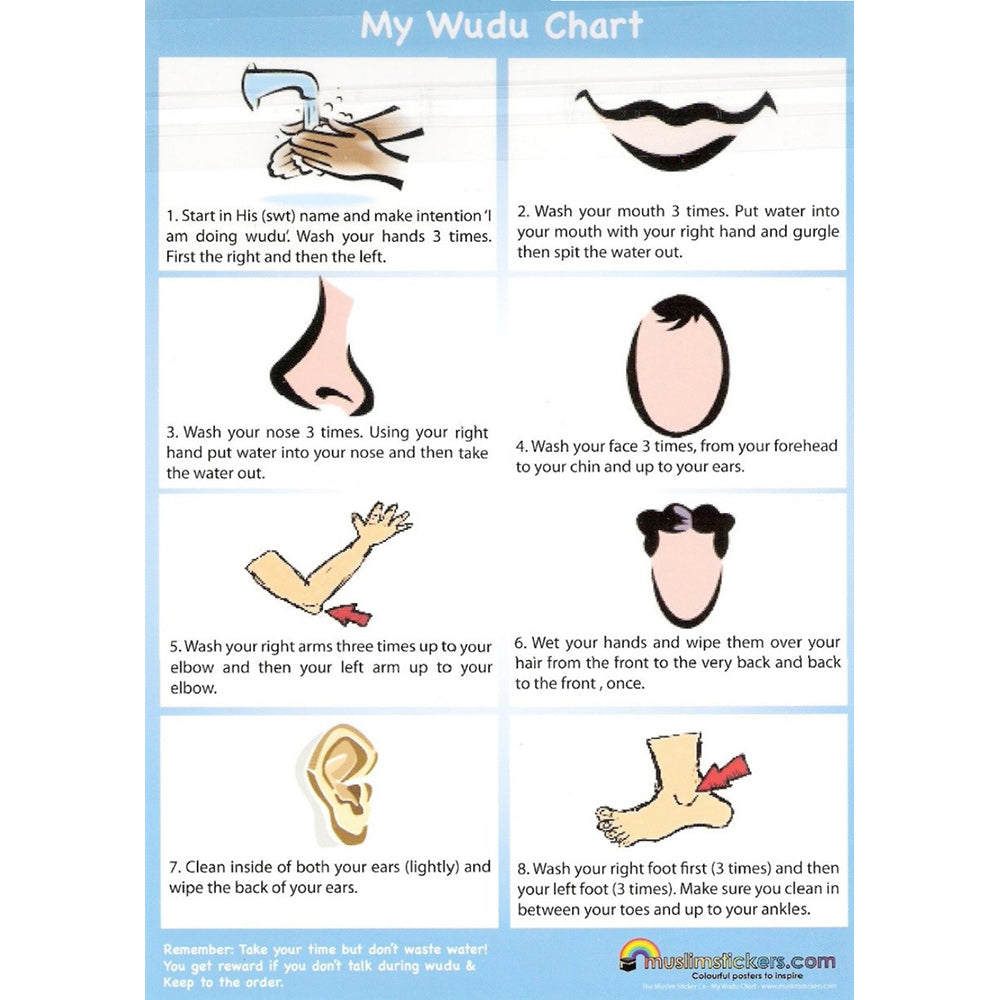 My Wudu Chart Noorart