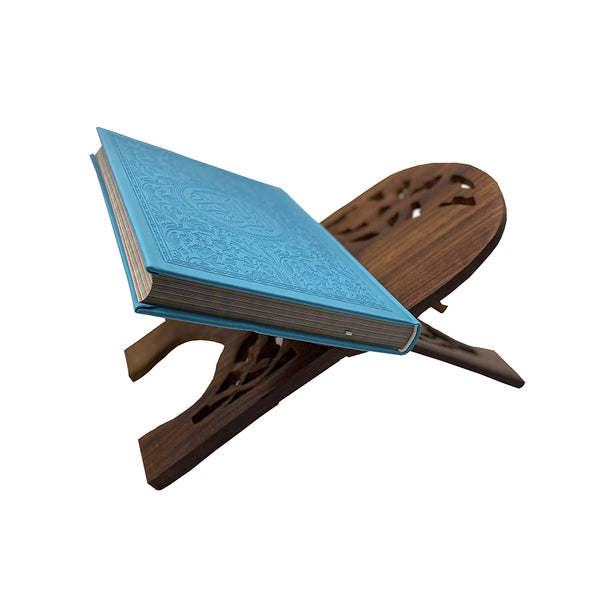Holy Quran - Spectrum colors (Colors May Vary) ( 6.7*9.4) with Quran Holder (13 * 7)
