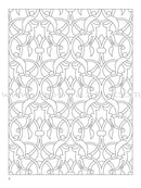 Arabic Floral Patterns Coloring Book