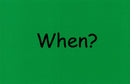 Arabic Words Flashcards ( Where & When ) Bilingual