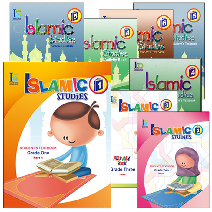 ICO Islamic Studies Series Without Teacher Guides 1 - 6 Levels. (Set of 24 Books)