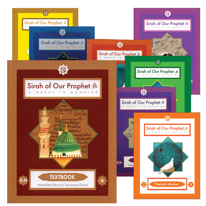 Sirah of Our Prophet Level 1-6 (Set of 18 Books, with Teacher Guide)