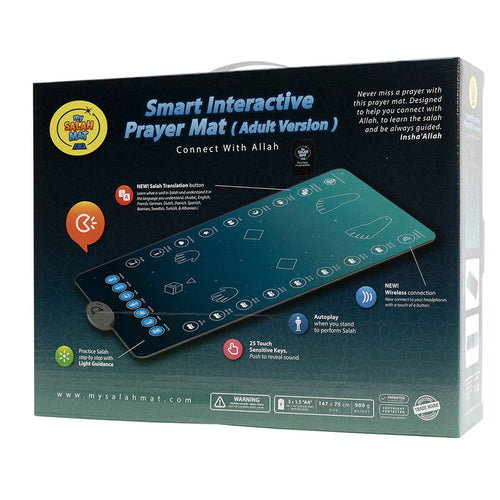 My Salah Mat for Adults Smart Interactive Prayer Rug with Speaker & 25 Touch Keys – Learn Salah, Surahs & Duas (Returned Item: Like New)