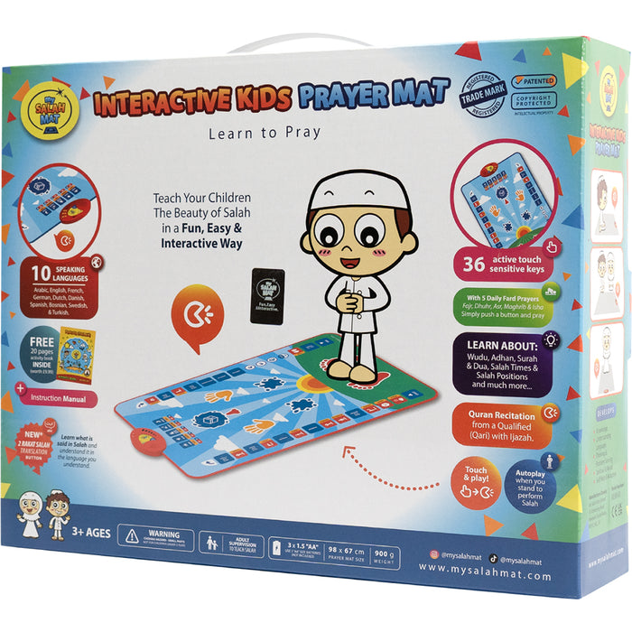 Salah Mat (Original, Blue Interactive Kids Prayer Mat) Returned