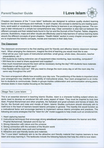 I Love Islam Teacher/Parent Guide: Level 5: Ummukulthum Al-Maawiy&