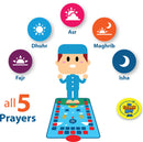 My Salah Mat for Kids – Smart Interactive Prayer Mat for Learning Salah, Surah, Wudu & Duas, 10 Languages, 25 Touch Keys (Blue, Returned: Like New)