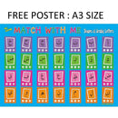 Learning Arabic Recourses (Set of 2 Coloring Books and Flash Card)