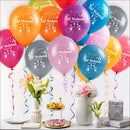 Eid Mubarak Latex Balloon (Assorted Metallic Colors, Pack of 40)