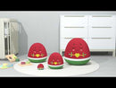 Nur Watermelon Keyring: Adorable Soft Plush Muslim Fruit Doll (8cm)
