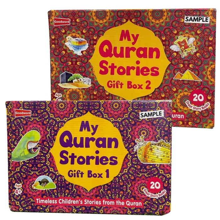 My Quran Stories Gift Boxes (40 Quran Stories for Little Hearts paperback books)