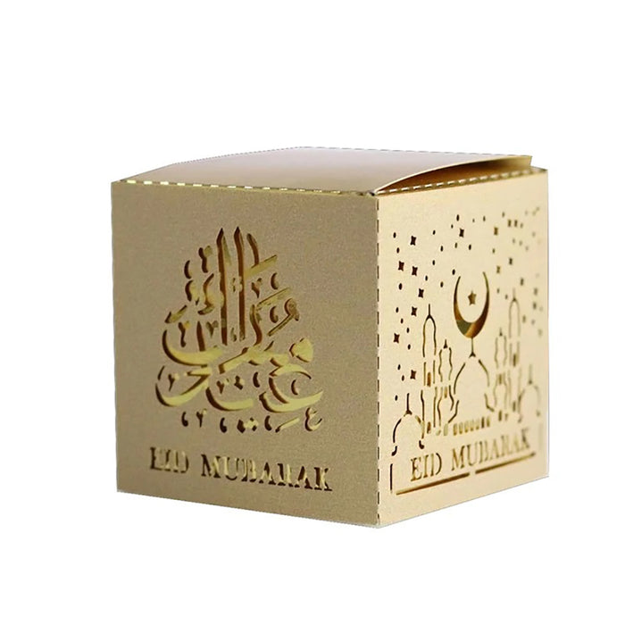 Eid Mubarak Candy Sweet Gift Boxes (Gold & Gold)