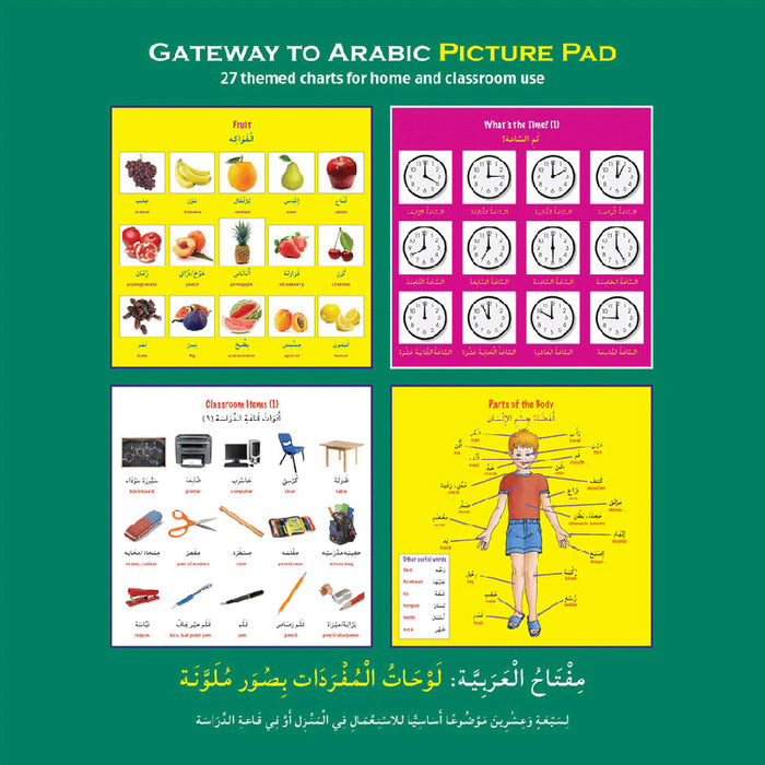 Gateway to Arabic Picture Pad مفتاح العربية - لوحات المفردات بصور ملونة
