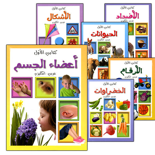 My First Book Set: Part 2 (6 Books, Arabic - English) كتبي الأولى