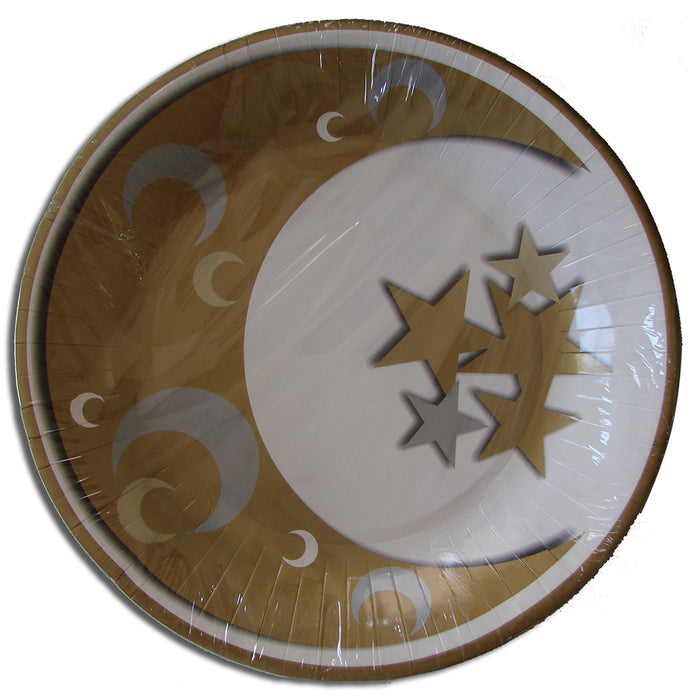 Crescent Dinner Plate "Gold/Silver"