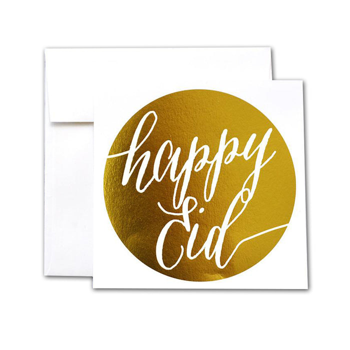 Happy Eid Gold Foil Greeting Card