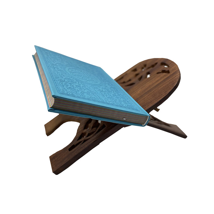 Holy Quran - Spectrum colors (Colors May Vary) ( 6.7*9.4) with Quran Holder (13 * 7)