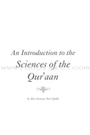 An Introduction to the Sciences of the Qu'raan
