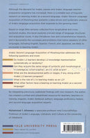 Arabic Second Language Acquisition of Morphosyntax