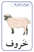 Animals, Fruits and Vegetables Cards بطاقات الحيوانات، الفواكه والخضار