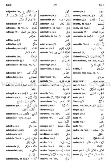 School Dictionary: Spanish-Arabic - Diccionario Escolar: Español - Árabe  القاموس المدرسي: Team of Authors: 995319128x: Book: Noorart